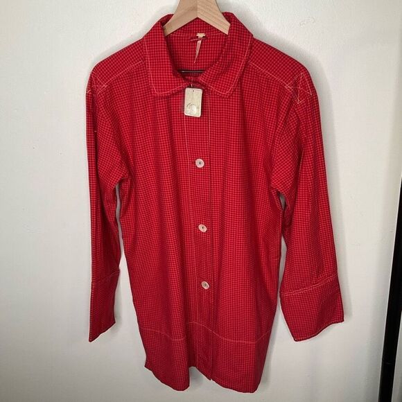 Free People Arlo Plaid Button Down - Picture 2 of 7